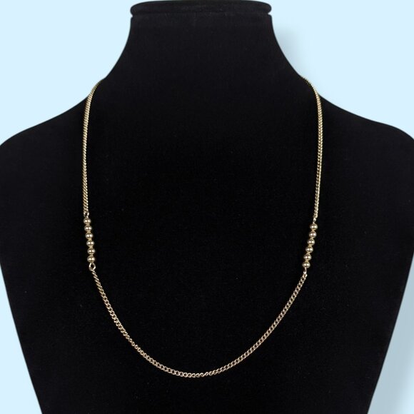 V. Avon Ball-Accented Chain Necklace - Picture 1 of 6